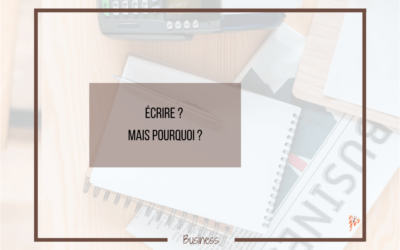 Qu&rsquo;y a t-il de si cool dans l&rsquo;écriture?