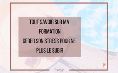 Formation Gérer son stress pour ne plus le subir